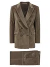 Tagliatore Long-sleeved Suit In Brown