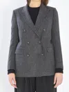 Tagliatore Jasmine Jacket In Wool And Cashmere In White