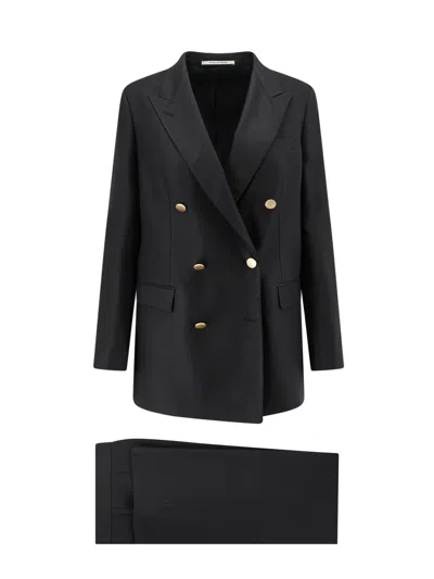 Tagliatore Double-breasted Suit In Animal Print