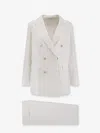 Tagliatore Double-breasted Buttoned Suit In White
