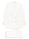 Tagliatore Women's Wool Blend Double-breasted Suit In White
