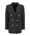 Tagliatore Jasmine Tweed Blazer In Black