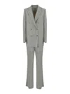 Tagliatore Jasmine Wool And Silk Suit In Gray