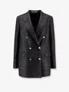 Tagliatore Jasmine Wool And Viscose Blazer In Black