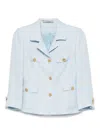 Tagliatore Short Jacket Jackets Light Blue In Blue