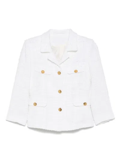 Tagliatore Jewel Jacket In White