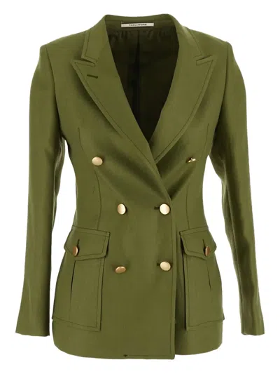 Tagliatore Jhoney Blazer Aus Leinen In Green