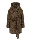 Tagliatore Jilly Coat In Animal Print