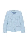 Tagliatore Jodie Buttoned Flap-pocket Jacket In Blue