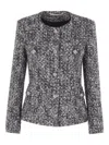 Tagliatore Jodie Tweed Jacket In Black