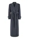 Tagliatore Jody Long Coat In Grey