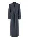 Tagliatore Jody Long Coat In Grey