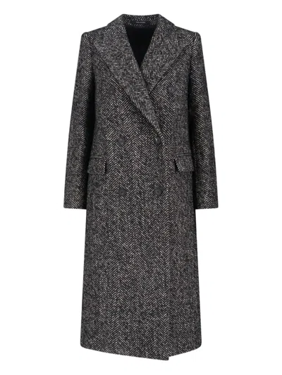 Tagliatore Tailored Black Jacket With Minimalist Aesthetic In Gray