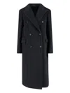 Tagliatore Structured Double-breasted Jacket With Flap Pockets In Blue