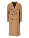 Tagliatore Jole Cashmere Midi Coat In Brown