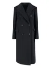 Tagliatore Structured Double-breasted Jacket With Flap Pockets In Gray