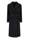 Tagliatore Structured Double-breasted Jacket With Flap Pockets In Black