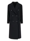 Tagliatore Structured Double-breasted Jacket With Flap Pockets In Black