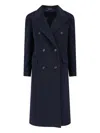 Tagliatore Structured Double-breasted Jacket With Flap Pockets In Black