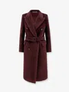 Tagliatore Jole Double-breasted Alpaca And Wool Coat In Brown