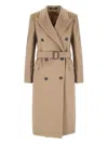 Tagliatore Waist Belted Buttoned Long Lapel Jacket