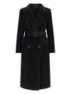 Tagliatore 'jole' Double-breasted Coat In Black