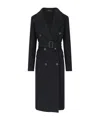 Tagliatore 'jole' Double-breasted Coat In Black