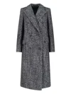 Tagliatore Tailored Black Jacket With Classic Collar And Sophisticated Silhouette In Gray