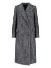 Tagliatore Tailored Black Jacket With Classic Collar And Sophisticated Silhouette In Gray
