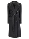 Tagliatore Jole/c Lined Coat In Black