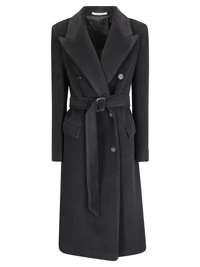 Tagliatore Jole/c Lined Coat In Black