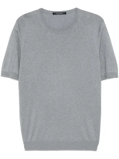 Tagliatore Josh T-shirt In Gray