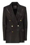 Tagliatore Josie - Lambskin Jacket In Black