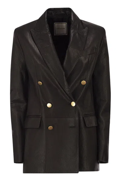 Tagliatore Josie - Lambskin Jacket In Black