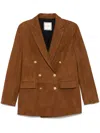 Tagliatore Jasmine Jacket In Cognac Linen In Brown