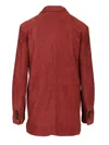 Tagliatore Josie Double Breasted Black Leather Jacket Coats Bordeaux In Burgundy