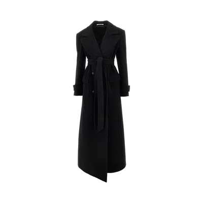 Tagliatore 'julia' Long Coat In Black