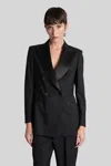 Tagliatore K-elenia Blazer In Black Wool In Black