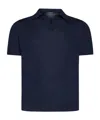Tagliatore Keith Knitted Polo Shirt In Black