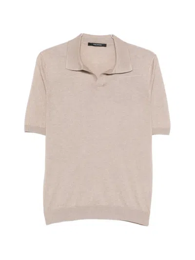 Tagliatore Keith Knitted T-shirt In Neutral