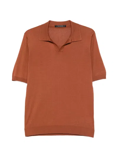 Tagliatore Keith Polo In Brown