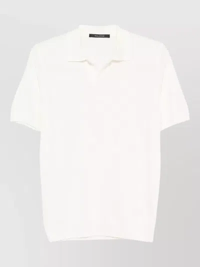Tagliatore Keith Polo Shirt Collar Short Sleeves In White