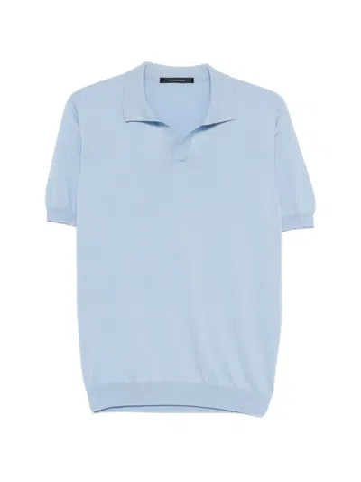 Tagliatore Keith Short-sleeve T-shirt In Blue