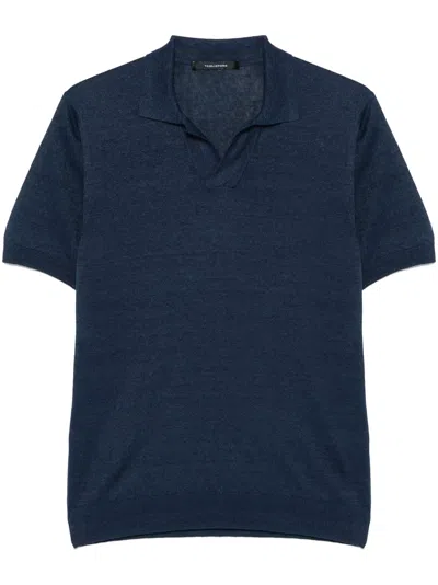 Tagliatore Keith T-shirt In Blue
