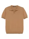 Tagliatore Keith T-shirt In Brown