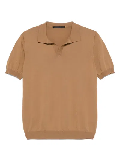Tagliatore Keith T-shirt In Brown