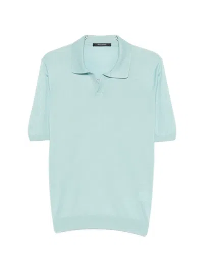 Tagliatore Keith V-neck T-shirt In Blue