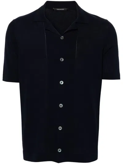 Tagliatore Kenneth Cotton Shirt In Blue