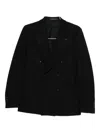 Tagliatore Double-breasted Jacket In Black