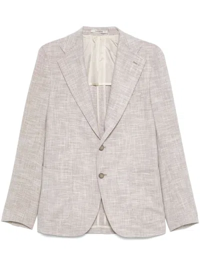 Tagliatore Knitted Blazer In Neutrals